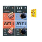 TYT ve AYT Matematik Türkçe ve Edebiyat Denemeleri Eşit Ağırlık 4lü Set