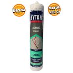 Tytan Genel Amaçlı Beyaz Akrilik Mastik Silikon Kokusuz Boyanabilir 450 gr
