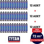 TYTAN Poliüretan Isı Yalıtım Köpük Seti (36 adetx870 ml- 72 m2)