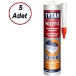 Tytan Polyfix Universal Şeffaf Silikon 280 gr (5 Adet)