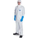 Tyvek 500 Xpert Kimyasal Koruyuculu Başlıklı Fermuarlı Nefes Alabilen İş Tulumu-S - Beyaz