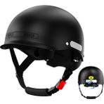 TZ A3 Yeni Ulusal Standart 3c Sertifikalı Elektrikli Motosiklet Kask Erkek Bayan Yaz Yarı Kask Kore Araba Dört Mevsim Kask (Yurt Dışından) - Tek Beden - Siyah