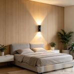 TZSMUM 120° Hareket Sensörlü İç Mekan Modern LED Duvar Lambası USB Şarj Edilebilir Manyetik Duvar Işıkları 3000 K / 4000 K / 6000 K Merdiven için Kısılabilir (1 Adet, Siyah)