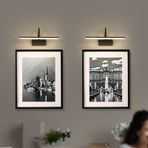 TZSMUM LED banyo aynası duvar aydınlatması, USB şarj edilebilir, şalterli, uzaktan kumandalı, kısılabilir, duvar lambası, 360° döndürülebilir, alüminyum, demir, oturma odası, yatak odası için (2 adet