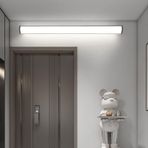 TZSMUM LED iç mekan duvar lambası minimalist uzun dikdörtgen tasarım duvar lambası modern alüminyum su geçirmez duvar aydınlatması banyo aynası dekorasyon yemek odası oturma odası için (120 cm, beyaz