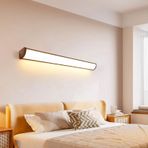 TZSMUM LED iç mekan duvar lambası minimalist uzun dikdörtgen tasarım duvar lambası modern alüminyum su geçirmez duvar aydınlatması banyo aynası dekorasyon yemek odası oturma odası için (120 cm, sıcak