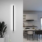 TZSMUM LED İç Mekan Duvar Lambası USB Şarj Edilebilir Pilli Duvar Lambası Modern Duvar Lambası Uzun Tasarım Yatak Odası Oturma Odası Merdivenler için Alüminyum Duvar Aydınlatması (Beyaz Işık, 50 cm)