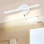 TZSMUM LED Modern Duvar Lambası Banyo Ayna Su Geçirmez Duvar Aydınlatması Şalterli Fiş Duvar Lambası İç Mekan Minimalizm Dikdörtgen Alüminyum Demir Mutfak Oturma Odası için (Beyaz Işık, Beyaz)