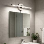 TZSMUM LED Modern Duvar Lambası Banyo Ayna Su Geçirmez Duvar Aydınlatması Şalterli Fiş Duvar Lambası İç Mekan Minimalizm Dikdörtgen Alüminyum Demir Mutfak Oturma Odası için (Beyaz Işık, Gümüş)
