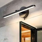 TZSMUM LED Modern Duvar Lambası Banyo Ayna Su Geçirmez Duvar Aydınlatması Şalterli Fiş Duvar Lambası İç Mekan Minimalizm Dikdörtgen Alüminyum Demir Mutfak Oturma Odası için (Nötr Işık, Siyah)