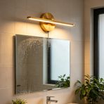 TZSMUM LED Modern Duvar Lambası Banyo Ayna Su Geçirmez Duvar Aydınlatması Şalterli Fiş Duvar Lambası İç Mekan Minimalizm Dikdörtgen Alüminyum Demir Mutfak Oturma Odası için (Sıcak Işık, Bakır)