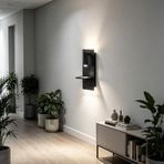 TZSMUM LED Modern Duvar Lambası Şalterli USB Şarj Bağlantısı Duvar Aydınlatması 350° Döndürülebilir Komodin Okuma Duvar Lambası İç Mekan Minimalist Alüminyum Demir Oturma Odası için (Nötr Işık, Siyah)