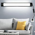 TZSMUM Modern duvar lambası LED iç duvar lambası fişli ve kablolu duvar aydınlatması duvar aydınlatması duvar lambaları oturma odası yatak odası merdiven için uzun dekoratif (beyaz ışık, 120 cm)