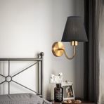 TZSMUM Modern iç mekan duvar lambası, kumaş abajurlu, duvar lambası, E27 minimalist vintage duvar aydınlatması, komodin, okuma dekorasyonu, oturma odası, yemek odası, koridor, otel için (beyaz ışık