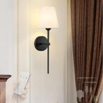 TZSMUM Uzaktan Kumandalı LED Duvar Lambası Kısılabilir Duvar Lambası 2700 K/4500 K/6500K Oturma Odası Koridor Banyo için USB Şarj Edilebilir Duvar Lambası (A - Siyah)