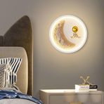 TZSMUM Yaratıcı LED Duvar Lambası 3000 K/4000 K/6000K Kısılabilir Duvar Aydınlatmaları İç Mekan Modern Demir Akrilik Duvar Lambası Çocuk Odası Oturma Odası Koridor için Dekorasyon (A)