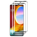 Tzstz 2 Adet Ekran Koruyucu, LG Velvet 5G için, 3D Tam Ekran Kaplama, 9H Sertlik, Çizilmez, LG Velvet 5G Sertleştirilmiş Camdan Koruyucu Folyo
