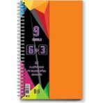 U-Deep A4 Büyük Boy 9 Konulu 6 Kareli + 3 Çizgili Ayraçlı Spiralli Plastik Kapaklı Defter 225 Yaprak