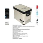 U-Frigo Oto Buzdolabı Leto Duo Çift Kapaklı 55LT 12V/24V - 55 lt - Gri - Beyaz