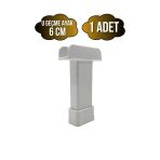 U Geçme Beyaz Plastik Ayarlı Ayak Mobilya Masa Ve Dolap Ayağı(Beyaz)(6Cm - 10Cm) Beyaz 6Cm 6Cm - 1 Adet