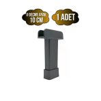 U Geçme Gri Plastik Ayarlı Ayak Mobilya Masa Ve Dolap Ayağı(Gri)(6Cm - 10Cm) Gri 10Cm 10Cm - 1 Adet