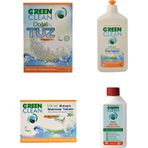 U Green Clean Bitkisel Bulaşık Makinesi Deterjanı 30 Tablet + Parlatıcı 500 ML + Tuz 1500 G + Makine Temizleyici 250 ML