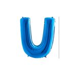 U Harf Grabo Mavi 100 cm Folyo Balon