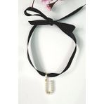 U HARF TARZ İNCİLİ KURDELA CHOKER KOLYE