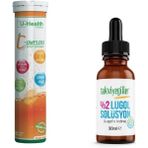 U-Health Vitamin - Compleks 20 Efervesan Tablet + Takviyegiller %2 Lugol Solüsyon - Sade