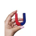 U Mıknatıs Dev Boy 6x5 cm Boyunda Deney Mıknatısı - 1 Adet
