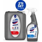 U-Pro Domestos Çamaşır Suyu 5 L + Hijyenik Yüzey Dezenfektan Sprey 750 ml - 5750 ml