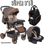 U.S.F Artemis Lüks Eko Bebek Arabası Taşıma ve Puset Çanta 3'lü Set - 107-F