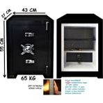 U.S.F Ev ve Ofis Tipi Çelik Para kasası-55CM-65KG Kasa - Antrasit