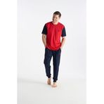 U.S POLO 19036 ERKEK PİJAMA TAKIMI KIRMIZI