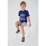 U.S. Polo Assn. 1361 Erkek Çocuk Bermuda Pijama Takım Parlement Mavi V2 - 5 - 6 Yaş