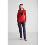 U.S. Polo Assn. 16967 Kadın Yuvarlak Yaka Pijama Takımı