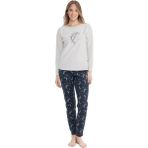 U.S. Polo Assn. 17118 Kadın Yuvarlak Yaka Pijama Takımı - Bej