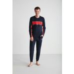 U.S. Polo Assn. 18725 Erkek Yuvarlak Yaka Pijama Takım
