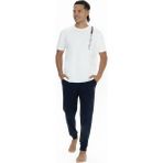 U.s Polo Assn. 18890 Erkek Kısa Kollu Bisiklet Yaka Paçası Lastikli Pijama Takımı-Ekru - 2XL