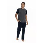 U.s Polo Assn. 18898 Erkek Kısa Kollu Bisiklet Yaka Pijama Takımı-Antrasitmelanj