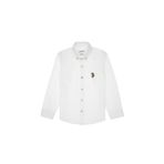 U.S. Polo Assn. 1963107 VR013 Beyaz Dokuma Erkek Çocuk Gömlek
