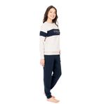 U.S. POLO ASSN. 2 İplik Kışlık Pijama Takım, 2XL, USPA20122W25-26, Bej, kadın