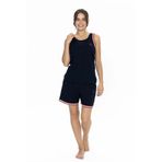 U.S. Polo Assn. 20005 Kadın Lacivert Kalın Askılı Yuvarlak Yaka Şort Takım