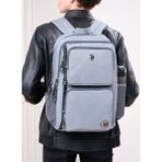 U.S. Polo Assn. 24006-24000-24008-24004 Unisex Okul Sırt Çantası Öğrenci Günlük Seyahat Tatil Spor Yürüyüş Seyahat Gezi Kamp Günlük - Gri