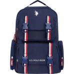 U.S. Polo Assn. 24083-24080 Unisex Okul Sırt Çantası Öğrenci Günlük Seyahat Tatil Spor Yürüyüş Seyahat Gezi Kamp Günlük - 410-Lacivert