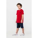 U.s. Polo Assn. 2427 Erkek Çocuk Şort Pijama Takım - Kırmızı - 14 - 15 Yaş