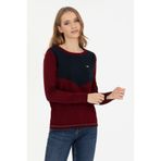 U.S. Polo Assn. 50253070-VR014 Kadın Bordo Triko Kazak