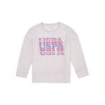 U.S. Polo Assn. 50253326-VR156 Bej Melanj Kız Çocuk Sweatshirt