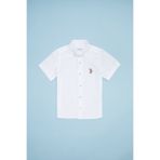 U.S. Polo Assn. 50262967-VR013 Basic Kısa Kollu Beyaz Erkek Çocuk Gömlek