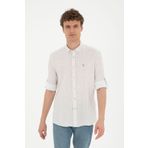 U.S. Polo Assn. 50288670-VR027 Haki Uzun Kol Erkek Gömlek
